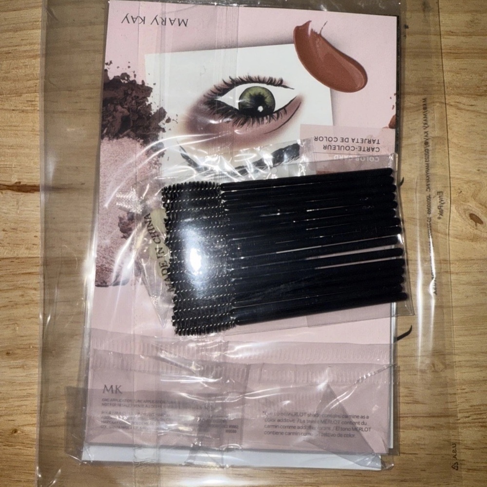 Mary Kay color cards with Applicators